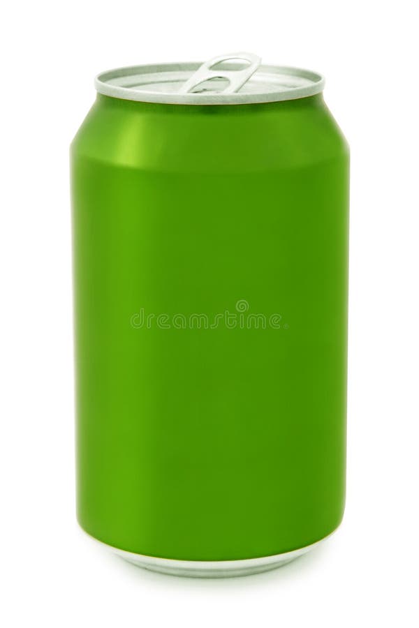 Green Aluminum Can Stock Image Image Of Liquid Alcohol 102696047